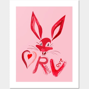 Rabbit Love Posters and Art